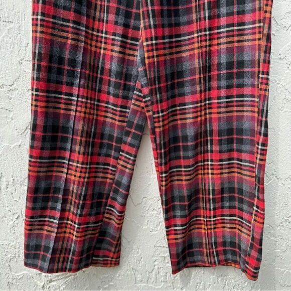 URBAN OUTFITTERS Plaid Pants Womens Medium Low Rise Drawstring Waist Academia - Picture 4 of 11